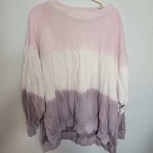 American Eagle Outfitters Pink and Purple Ombre Sweatshirt